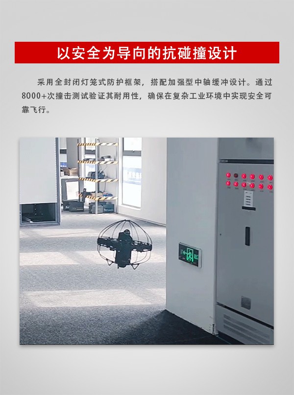 室內(nèi)巡檢無(wú)人機(jī)TSU-2型(圖3)